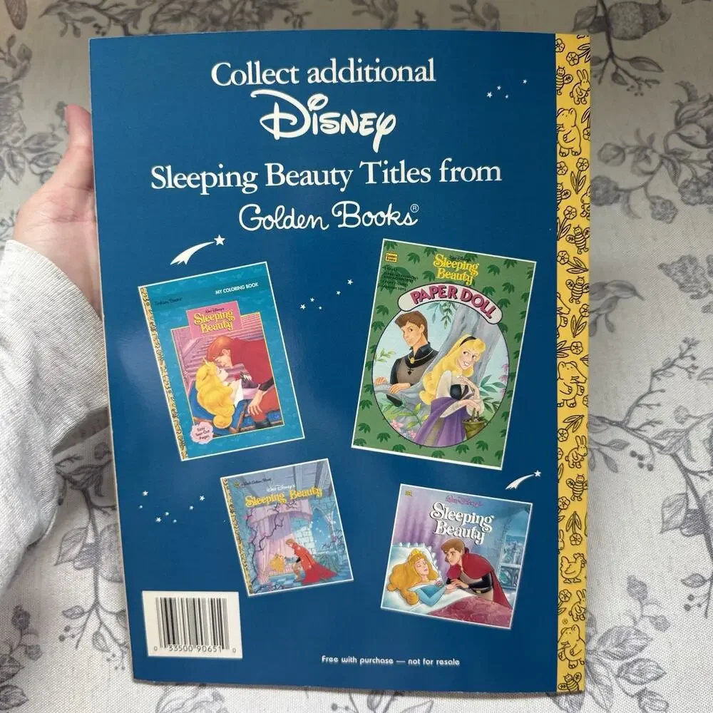 New Vtg Sleeping Beauty Coloring Book Disney Golden Books Video Promo 1997